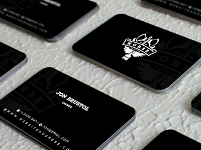 Logo and business cards concept black brand branding brush business cards concept design designer graphic identity logo logotype modern norse paint professional white
