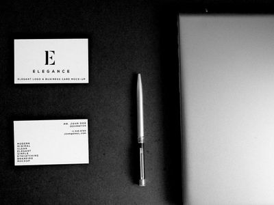 Elegant business cards mockup black brand branding business cards corporate design designer download editable elegant graphic logo mockup modern monotone photoshop professional simple white