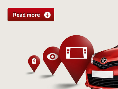 New Car Connectivity Graphics for Website automotive car cta graphics icons red website