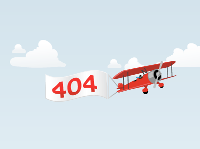 404 aeroplane 404 aeroplane banner clouds illustration illustrator plane