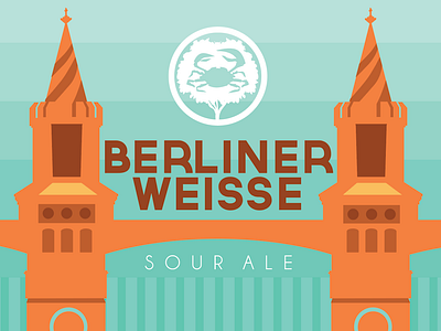 Berliner Weisse Beer Label for Crabtree Brewing Company beer art beer label beer label design
