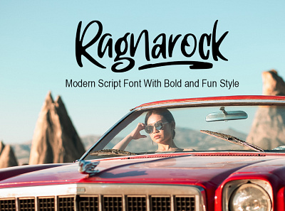 Ragnarock Modern Script Font Free font freebies freefont typogaphy