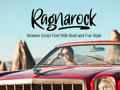 Ragnarock Modern Script Font  Free