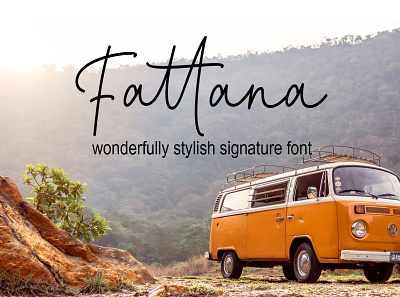 Fattana stylish signature font Free font freebies freefont typogaphy