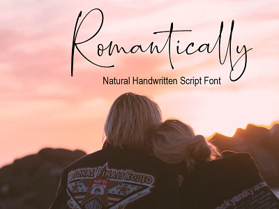 Romantically Handwritten Script Font Free font freebies freefont typogaphy