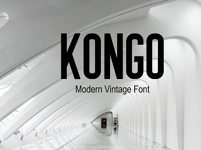 Kongo Modern Vintage Sans Font Free font freebies freefont typogaphy