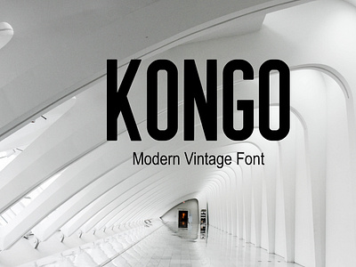 Kongo Modern Vintage Sans Font Free