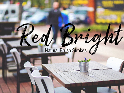 Red Bright Natural Brush Strokes font Free font freebies freefont typogaphy