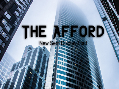 The Afford New Serif Display Font Free font freebies freefont typogaphy typography