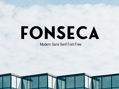 Fonseca Modern Sans Serif Font Free font freebies freefont typogaphy