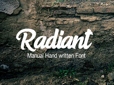 Radiant Manual Hand written Font Free font freebies freefont typogaphy