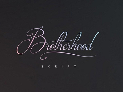 Brotherhood Elegant handwritten Free Font font freebies freefont typogaphy typography