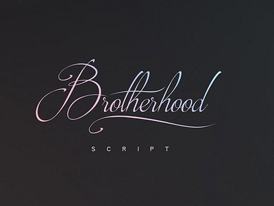 Brotherhood Elegant handwritten Free Font