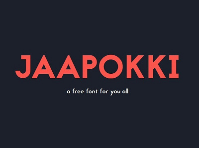 Jaapokki clean lines Free Font font freebies freefont typogaphy typography