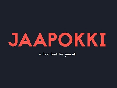 Jaapokki clean lines Free Font