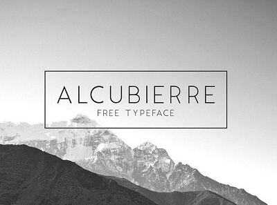 Alcubierre Geometric sans serif Font Free font freebies freefont typogaphy typography