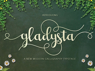 Gladysta Modern caligraphy Font Free