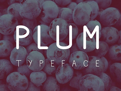 Plum Simple uppercase typeface Font Free font freebies freefont typogaphy