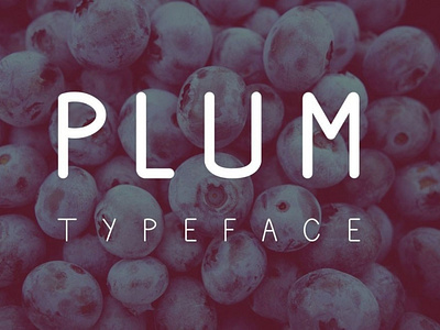 Plum Simple uppercase typeface Font Free