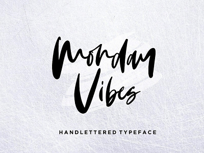 Monday Modern & fresh handlettering Free Font font freebies freefont typogaphy