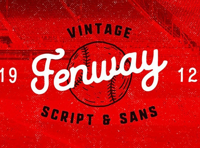 Fenway American retro script Font Free font freebies freefont typogaphy