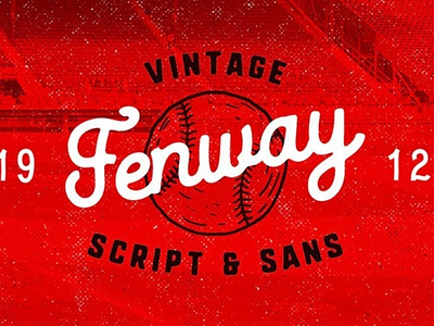 Fenway American retro script Font Free