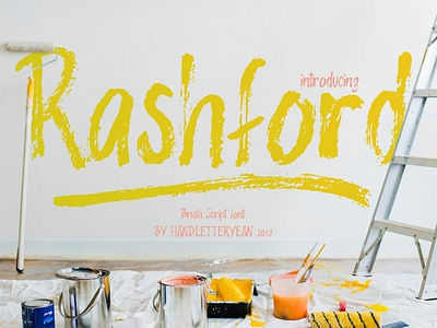 The Rashford Bbrush font Free