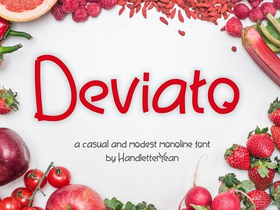 Deviato Mono-line-handwritten font Free font freebies freefont typogaphy