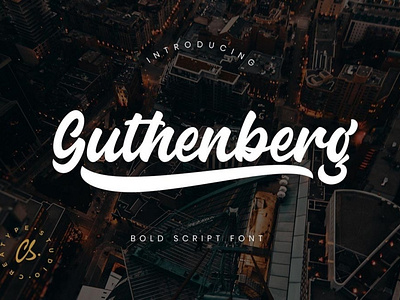 Guthenberg Bold Calligraphy Font Free font freebies freefont typogaphy