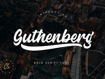 Guthenberg Bold Calligraphy  Font Free