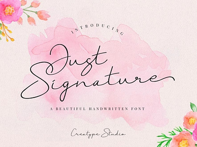 Just Signature new modern & fresh Font Free