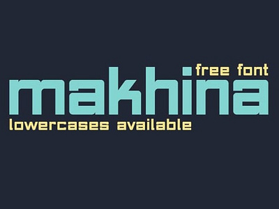 Makhina Rounded square font Free font freebies freefont typogaphy