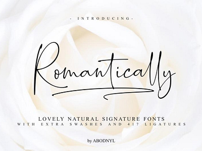 Romantically Natural signature font Free font freebies freefont typogaphy typography