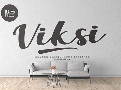 Viksi Script awesome font Free font freebies freefont typogaphy