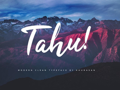 Tahu Clean and professional Font Free font freebies freefont typogaphy typography