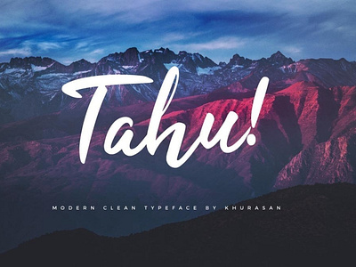 Tahu Clean and professional Font Free