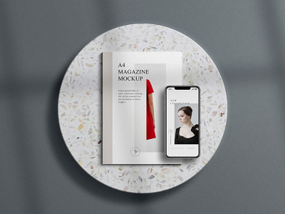 Free Magazine Mockup Scene PSD free mockup free mockup psd freebies magazine mockup mockup mockup psd psd mockup