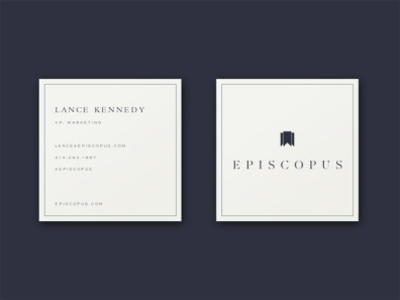 Free Square Business Card Mockup