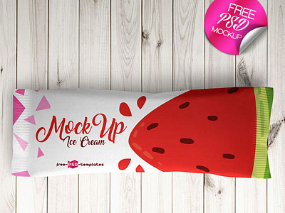 Free Ice Cream Package Mockup