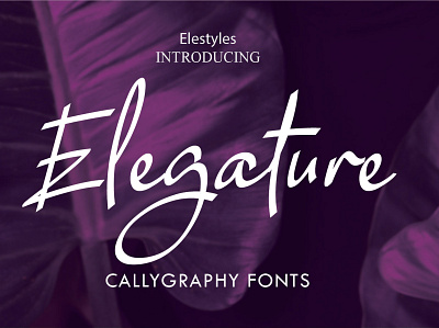 Elestyles Font Family script signature