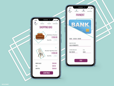 UI CHALLENGE Day 2 bank bank card design designer dribble furniture illustration inspiration lines payment paymentpage shop store ui uichallenge