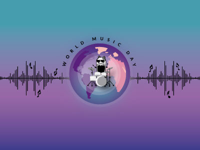 World Music Day diseño icono ilustración marca vector