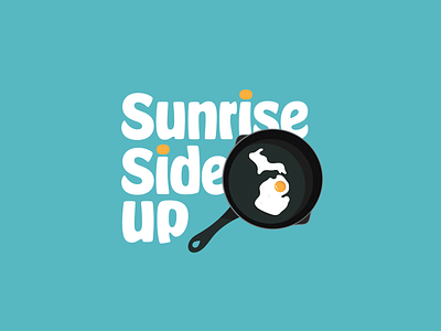 Sunrise Side Egg branding breakfast egg graphic design illustration michigan michigan made typography