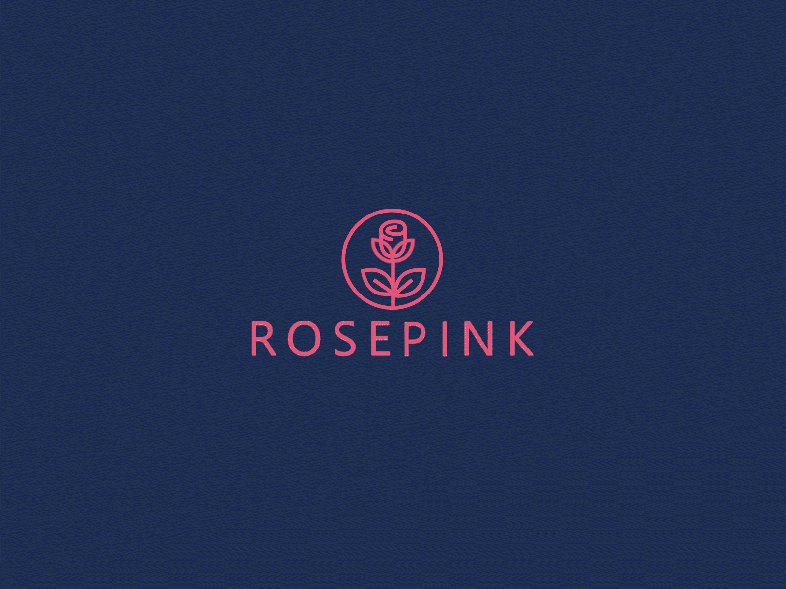 ROSEPINK Logo Animation animation branding logo logo animation motion graphics sujonmaji ui