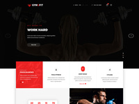 WIP- A GYM website home page design