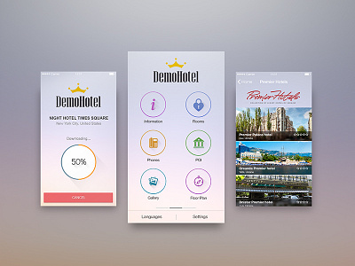 Demo Hotel ui design user interface design