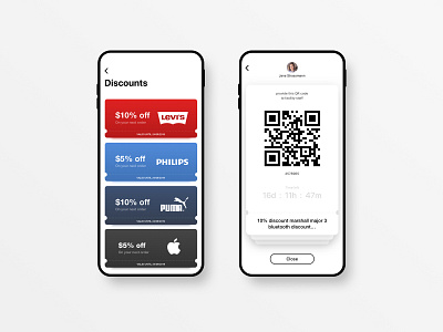 Discount app design mobile ui ux