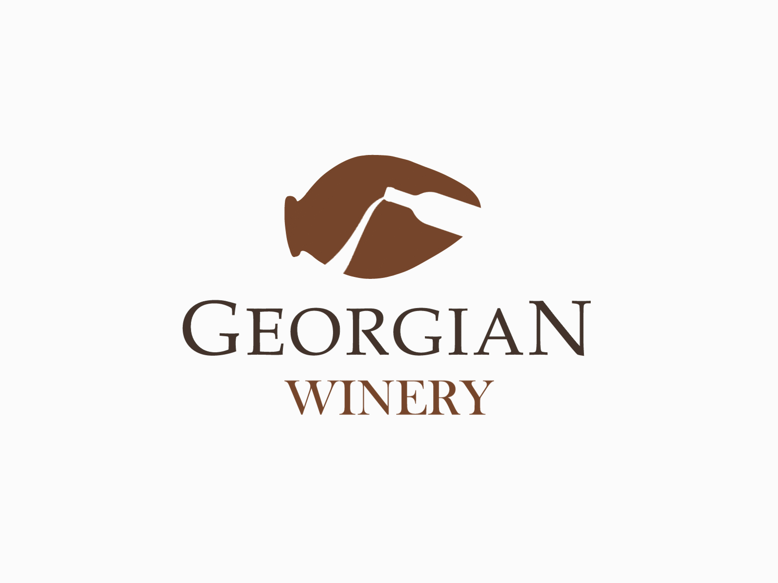 Georgian Wine bottle branding georgia georgian wine identity illustration liquid logo logotype typography wine winery