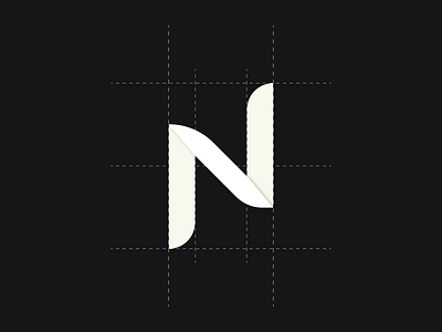 N branding design identify illustration letter letterform logo logotype mark monogram n symbol type typography