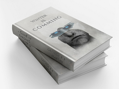 GOT Book Cover Design book cover book design game of thrones night king winter is comming